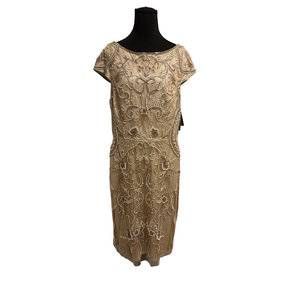 NWT Theia size 14 . Fully beaded and lined.